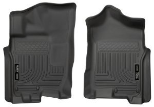 Husky 13601  Cab Front Floor Liners Black for 16-19 Nissan Titan Xd Crew/King