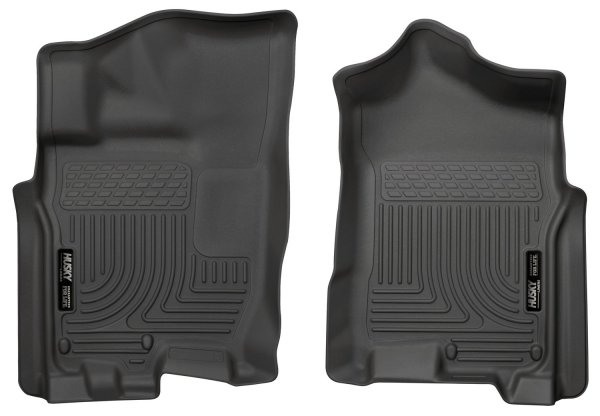 Husky 13601  Cab Front Floor Liners Black for 16-19 Nissan Titan Xd Crew/King