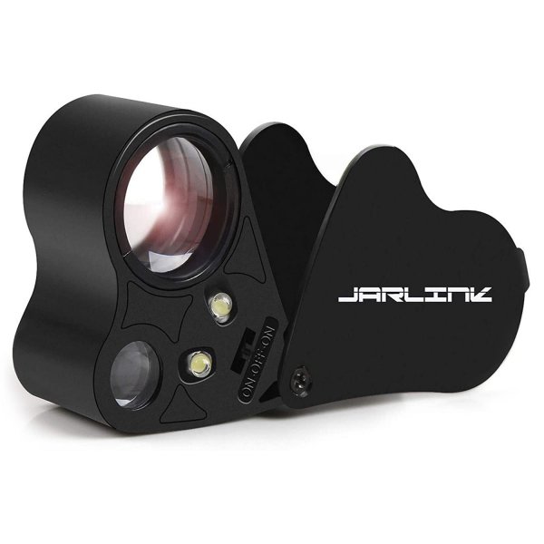 JARLINK 30X 60X Illuminated Jewelers Loupe Magnifier