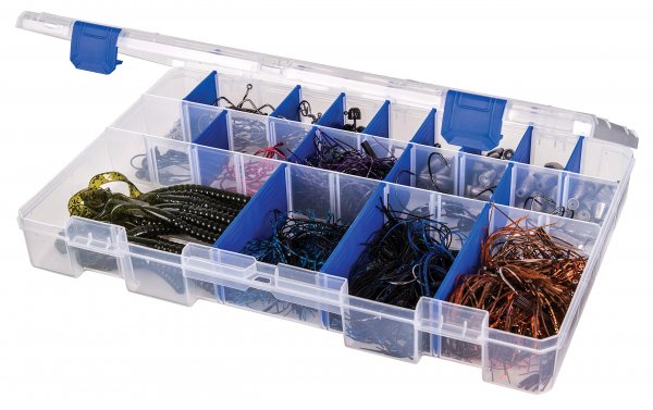 Flambeau Outdoors 5003 Fishing - Includes 15 Dividers, 25 Compartments, Clear Fishing Lure Organizer, Tuff Tainer with Zerust Anti-Rust Dividers - 14.25" x 9.12" x 2"