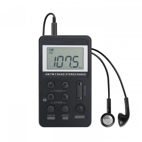VR-robot Portable AM/FM Radio, Pocket Radio with Excellent Reception