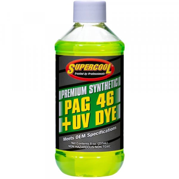 TSI Supercool P46-8D PAG Oil 46 Viscosity with UV Dye 8oz 1-Pack