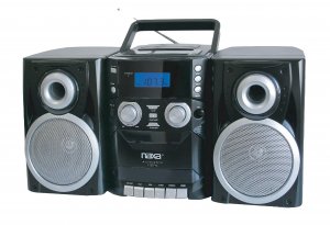 Naxa NPB426 Mini Hi-Fi System - Black - CD Player, Cassette Recorder