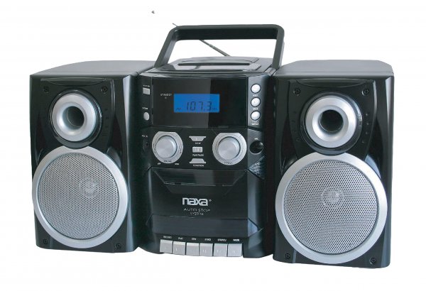 Naxa NPB426 Mini Hi-Fi System - Black - CD Player, Cassette Recorder