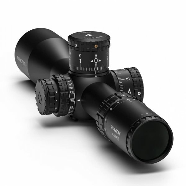 Arken Optics SH4 GEN2 4-16x50 Rifle Scope FFP VPR MIL Illuminated Reticle with AZS Zero Stop 34mm Tube