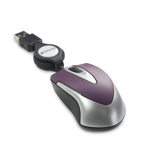 Verbatim 97253 Optical Mini Travel Mouse (Purple)