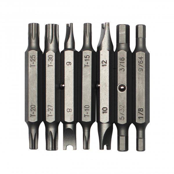 MEGAPRO® Tamperproof Bit Pack | Replacement Multi-Bit Refills | 7 Double-ended Bits | Security Industry Bits