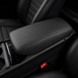 AOMSAZTO Console Covers for 2017-2020 Ford Fusion Black with Black Stiches