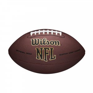 WILSON NFL Super Grip Composite Football - Official Size, Brown