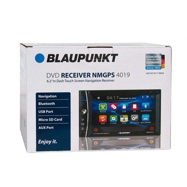 Blaupunkt NMGPS4019 6.2 Double DIN Fixed Face Touchscreen DVD Receiver