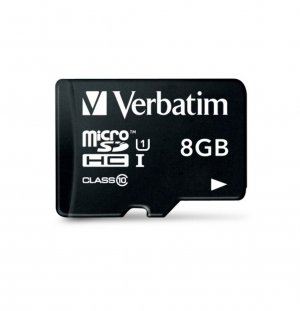 VERBATIM 44081 8Gb Micro-SDHC/CLS10 Adaptor