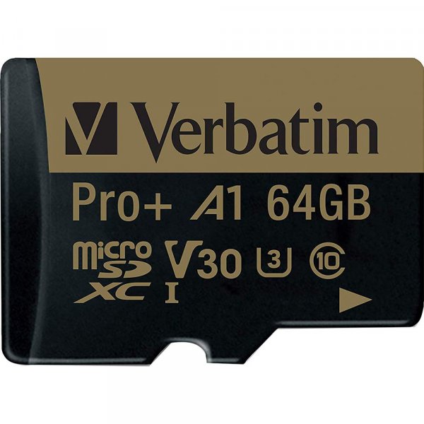 Verbatim 70002 64 GB Pro Plus 666X microSDXC™ Memory Card with Adapter