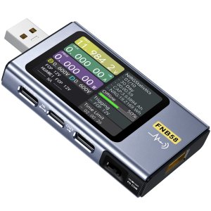 FNIRSI FNB58 USB Tester, PD/QC, USB-C E-Marker Reader, 28V 7A, USB-A/C