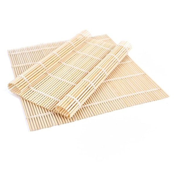 BZG 2 Pack Bamboo Sushi Rolling Mat, Sushi roll maker,Sushi making kit, Bamboo Sushi Rolling Mat,Sushi maker(9.5" x 9.6")