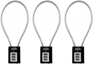 FSDC (Firearm Safety Devices – FSDC-CL1996RCB 14" Combination Cable Gun Lock - California DOJ Approved Lock - Scratch-Resistant Paint Finish – 3-Pack