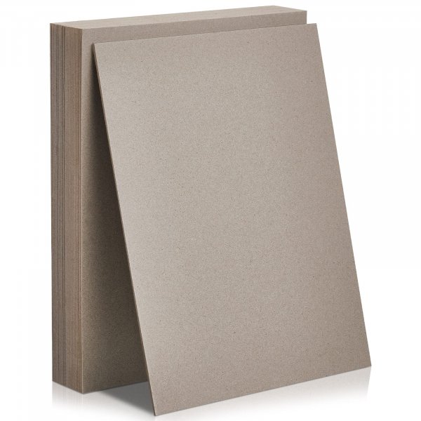 20 Pcs Book Board, Binders Board Chipboard Designer Bookboard Kraft Heavy Duty Chipboard Sheets Bookbinding Supplies for Book Binding Cover (Gray, 12.5 x 10 Inch 22PT)