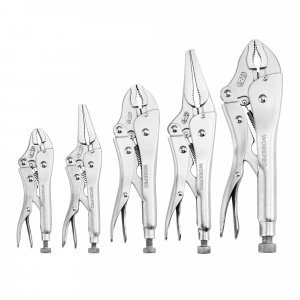 WORKPRO 5-Piece Locking Pliers Set, Vice Grips with Chrome-vanadium Steel