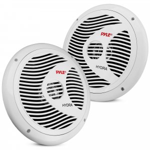 Pyle PLMR60W 6.5" 150 Watt White Marine Speaker pair
