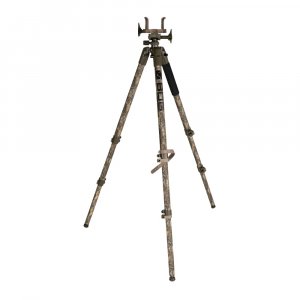 BOG DeathGrip Realtree Excape Camo Tripod with Durable Aluminum Frame, Lightweight, Stable Design, Bubble Level, Adjustable Legs, and Hands-Free Operation for Hunting, Shooting, and Outdoors