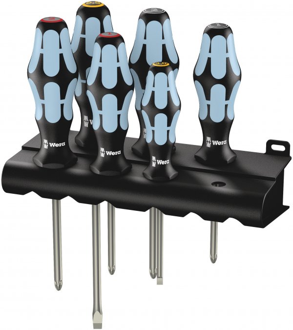 Wera 05032063001 Screwdriver Set with Rack (6-Piece Set)