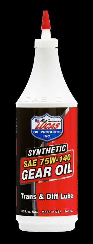 Lucas Oil 10121 Synthetic Sae 75W-140 Trans & Diff Lube 1 Quart