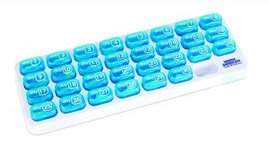 North American Healthcare JB7631 Easy Open 31 Day Pop-Out Pill Organizer