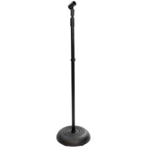 Pyle PMKS5 Compact Base Black Microphone Stand