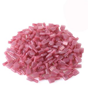 100 Pcs XHF Red Nylon Male Spade Connectors 22-16 AWG Quick Disconnect Wire Terminals Insulated Wire Crimp Connectors