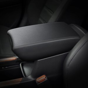 AOMSAZTO Automotive Center Console Cover for CRV Faux Leather Car Armrest Cover Seat Box Protector Custom Fit Compatible for 2017-2022 CRV Black