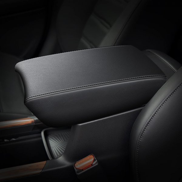 AOMSAZTO Automotive Center Console Cover for CRV Faux Leather Car Armrest Cover Seat Box Protector Custom Fit Compatible for 2017-2022 CRV Black
