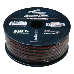 Audiopipe TCBL1650RBC 100% Copper Series Speaker Wire 16 Gauge 50'