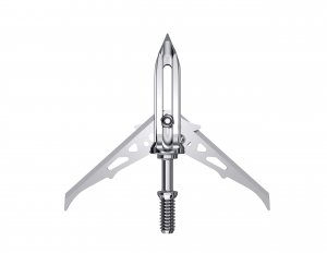 RAVIN Mechanical Broadheads 100 Grain - Crossbow Broadheads with 2-Inch Cut, Internal Spring Clip System, 500 FPS Rated – Titanium, Steel & Aluminum Options for Crossbow Bolts (3-Pack)