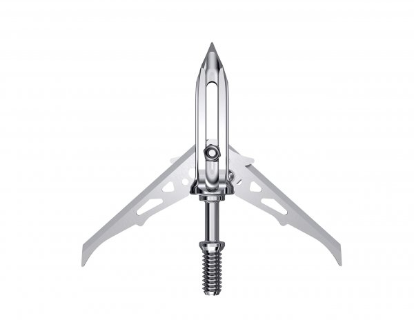 RAVIN Mechanical Broadheads 100 Grain - Crossbow Broadheads with 2-Inch Cut, Internal Spring Clip System, 500 FPS Rated – Titanium, Steel & Aluminum Options for Crossbow Bolts (3-Pack)