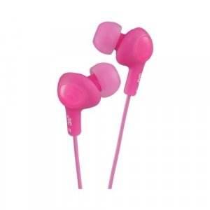JVC HAFR6P Gumy Plus Earbuds w/Remote & Microphone (Pink)