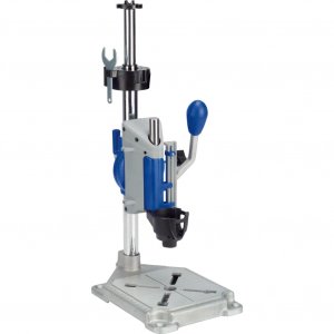 Dremel Drill Press Rotary Tool Workstation Stand with Wrench - Mini Portable Press & Tool Holder - 2-Inch Depth - Ideal for Drilling Perpendicular and Angled Holes - 220-01