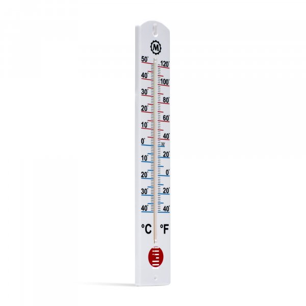 MARATHON Vertical Outdoor Wall Thermometer, 16 Inch Weather-Resistant Temperature Gauge with Large Easy-Read Numbers