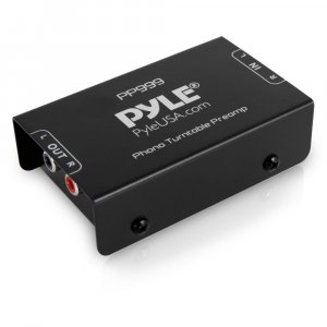 Pyle PP999 Compact Ultra-Low Noise Phono Turntable Preamp w/ 12-Volt Adaptor