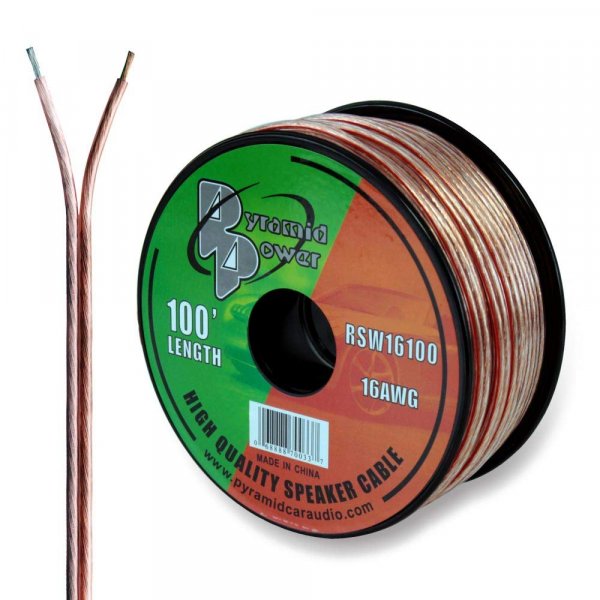 Pyramid RSW16100 100' foot 16 Gauge Speaker Wire