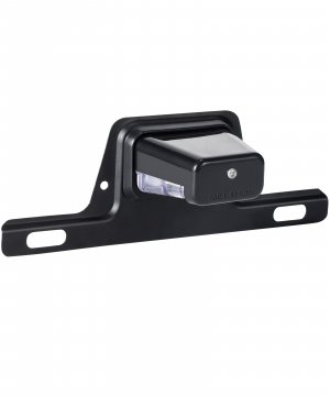 Partsam LED License Plate Light Waterproof 12V DC License Tag Light with Holder Drainage Hole Steel Bracket Mount ABS Housing PC Lens for Trailer Truck Pickup UTV ATV RV Boat 12V DOT Compliant