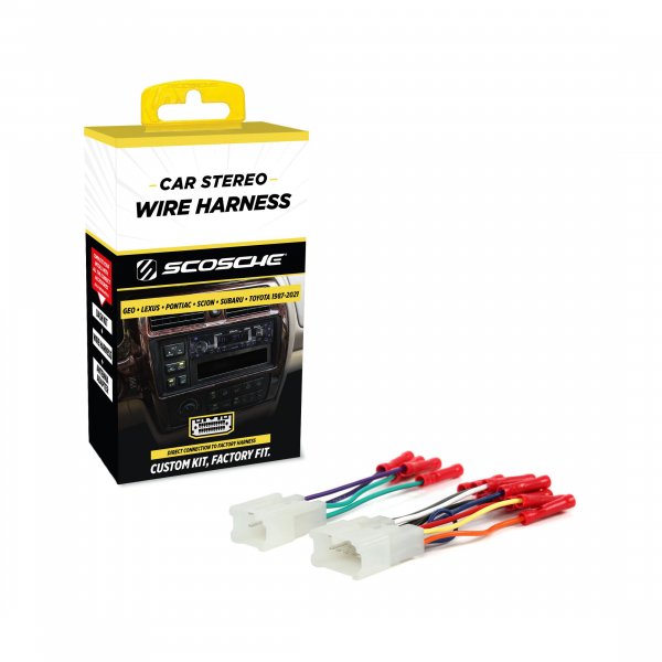 Scosche TA02B Stereo Wiring Harness Compatible with Select 1986-20 Toyota, Lexus, Scion and Subaru Vehicles - Aftermarket Radio Wire Harness for Car Stereo . Check Vehicle List Below for Your Model