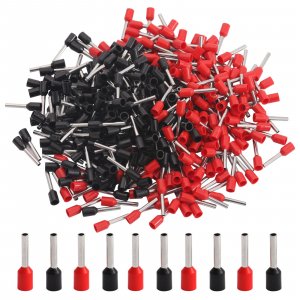 Teansic 400PCS AWG 16 Wire Ferrules,E1510 Insulated Copper Crimp Terminal