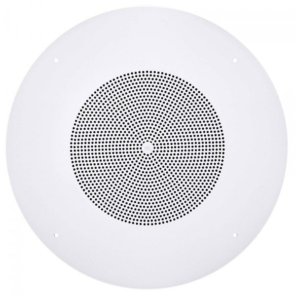 JBL Professional CSS8008 Commercial Series Round Ceiling Speaker, 8”. 5-Watt Multi-Tap Transformer for 100V, 70V and 25V Distributed Lines. Single Speaker. White and Paintable