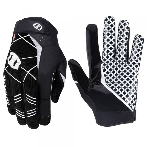 Seibertron Pro 3.0 Elite Ultra-Stick Sports Receiver Glove Football Gloves Youth and Adult (Black, M)