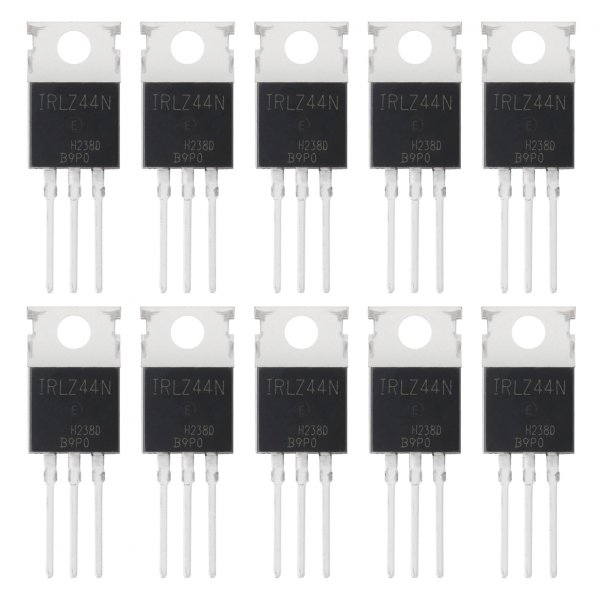 ALLECIN IRLZ44N IRLZ44 MOSFET Transistors 47A 55V IRLZ44NPBF Logic Level Mosfets 47 Amp 55 Volt TO-220 (Pack of 10Pcs)