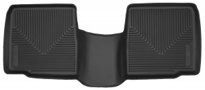 Husky Liners X-act Contour Floor Mats | Fits 2015-2019 Ford Explorer w/Out 2nd Row Floor Console | 2nd Row, 1-pc Black - 53431