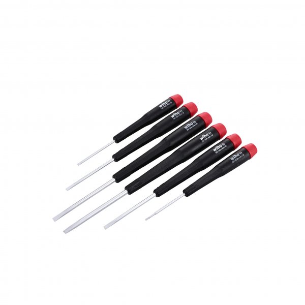 Wiha 26090 Precision Slotted Metric Screwdriver Set – 6 Piece Set
