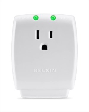 Belkin 1-Outlet Surge Protector, 885J, Wall-Mountable