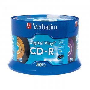 Verbatim 94587 700MB 80-Minute Digital Vinyl CD-Rs (50-ct Spindle)