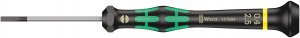 Wera 05117994001 Kraftform Micro 2035 Slotted Electronics Precision Screwdriver, 2.5mm Head, 50mm Blade Length