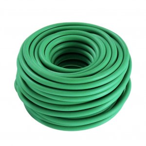 Bacetuao Soft Plant Ties, Garden Ties TPR Flexible Durable Heavy Duty Twist Wire for Twine Tomato Branches Vines and Tying Up Cable Wires (Green) (50ft, 0.2in)